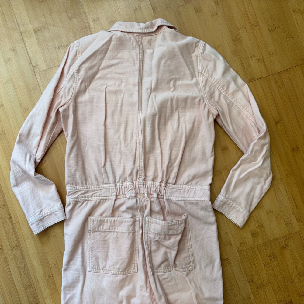Madewell Blush Pink Zip-Front Jumpsuit - Picture 6 of 7